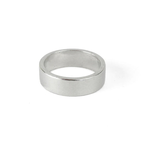 Pewter Ring Stamping Blank, 6mm Wide,  SIZE 12