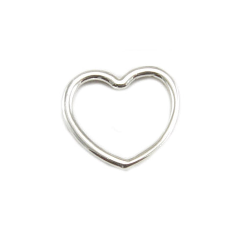 Charms & Solderable Accents Sterling Silver Open Heart