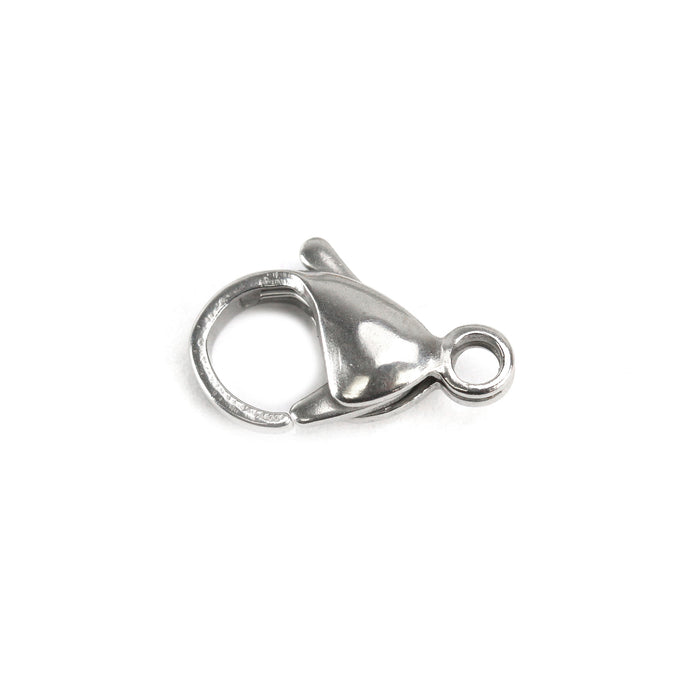 Stainless Steel 12mm Lobster Clasp, Pack of 5