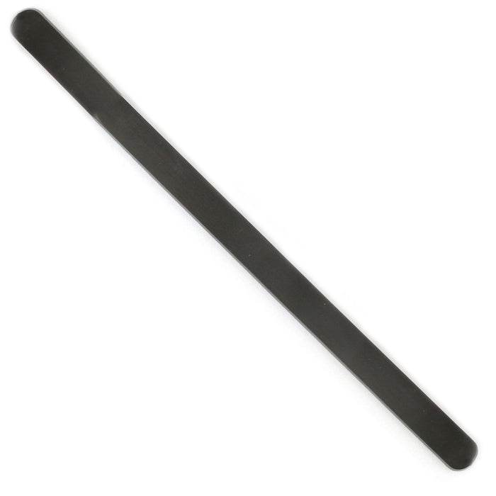 Stainless Steel, Black Bracelet Blank, 152mm (6") x 9.5mm (.37")