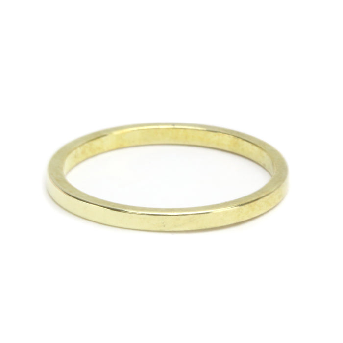 CLOSEOUT Brass Ring Stamping Blank, 1.6mm Wide, SIZE 5