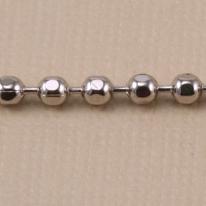 CLOSEOUT Nickel Faceted Ball Chain, by the Foot