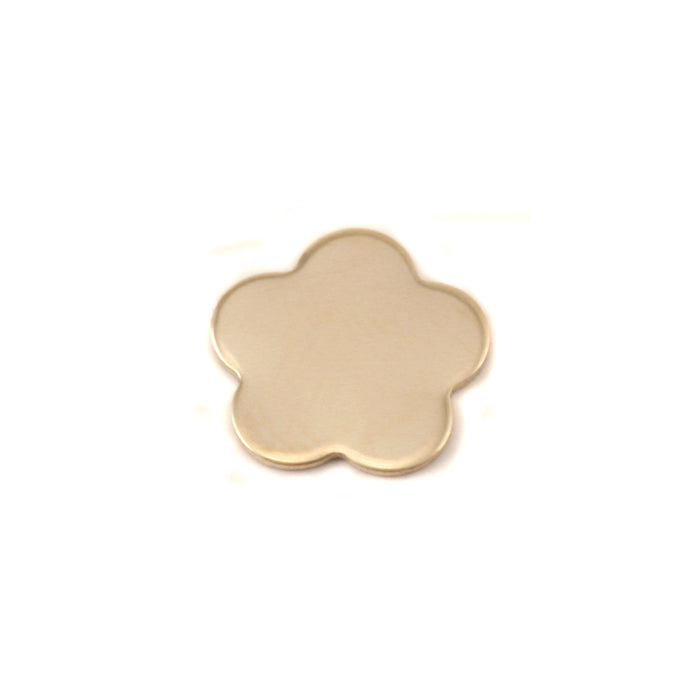 Brass Flower with 5 Petals, 10.5mm (.41"), 24g, Pack of 5