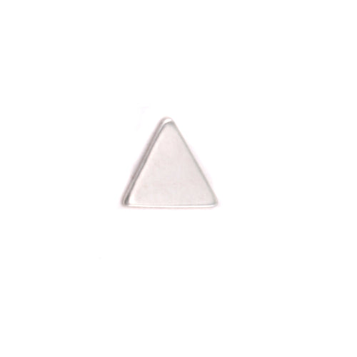 Charms & Solderable Accents Sterling Silver Mini Triangle Solderable Accent, 5.4mm (.21") x 4.8mm (.18"), 24g - Pack of 5