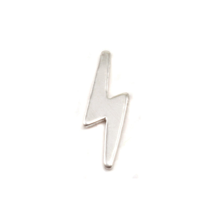 Sterling Silver Lightning Solderable Accent, 11.2mm (.44") x 3.5mm (.14"), 24 Gauge - Pack of 5