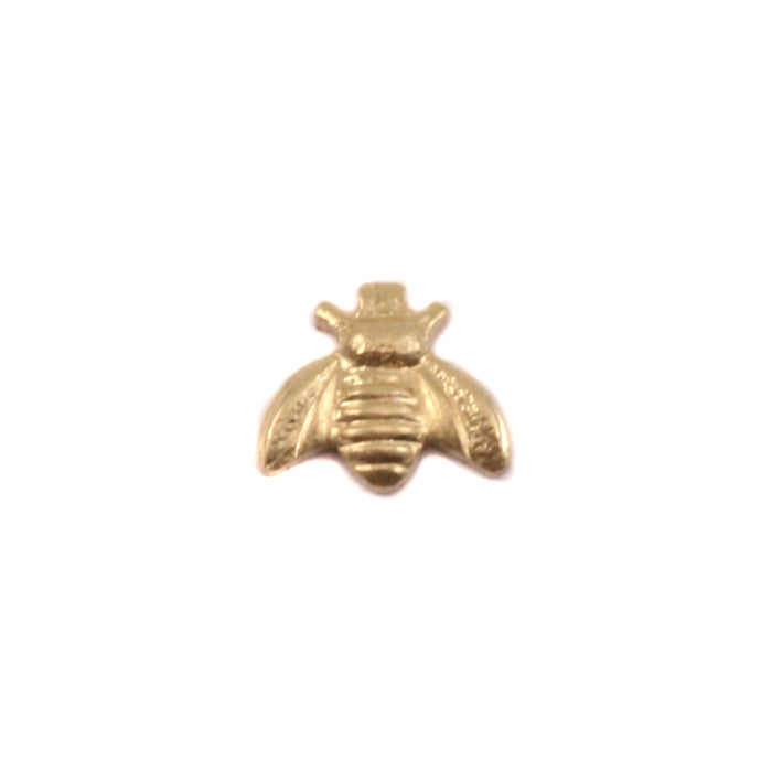 Brass Bumble Bee Solderable Accent, 6.3mm (.24") x 5.5mm (.21"), 24 Gauge - Pack of 5