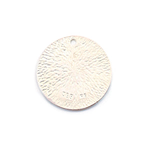 Silver Plated Pewter Round, Disc, Circle with Hole, 12.7mm (.50"), 16 Gauge