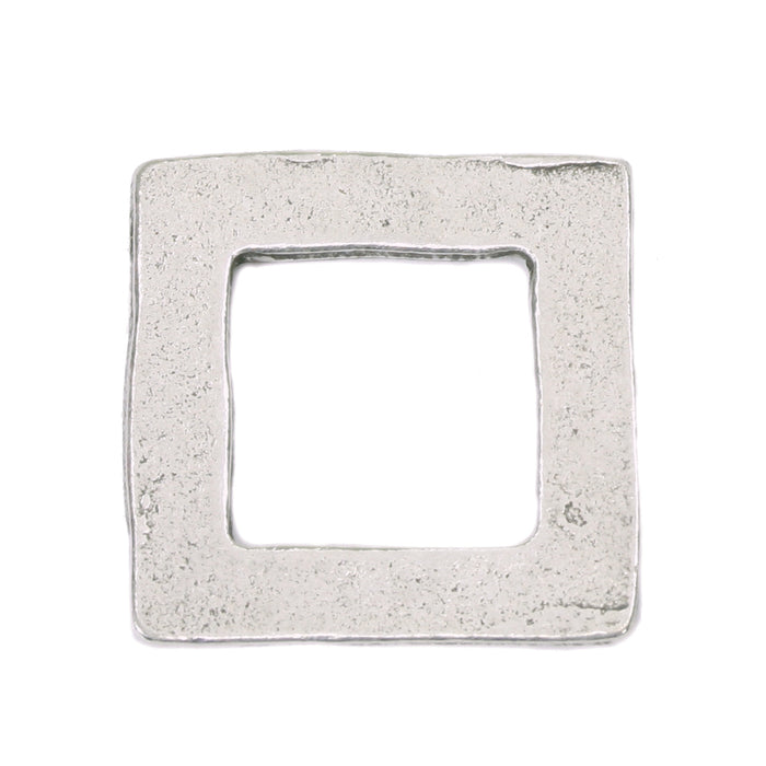 Pewter Square Washer, 18mm (.71") with 11mm (.43") ID, 16g
