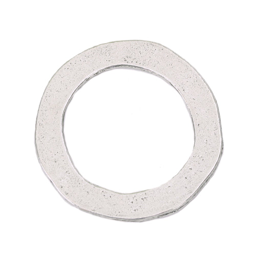 Metal Stamping Blanks Pewter Round, Disc, Circle Washer, 25mm (1") with 18mm (.71") ID, 16g