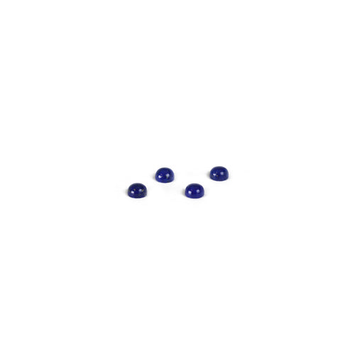 Beads & Swarovski Crystals Lapis Lazuli Round Cabochons, 4mm, Pack of 4