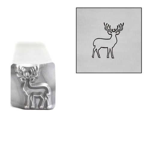 Metal Stamping Tools Reindeer Metal Design Stamp, 8mm, by Stamp Yours
