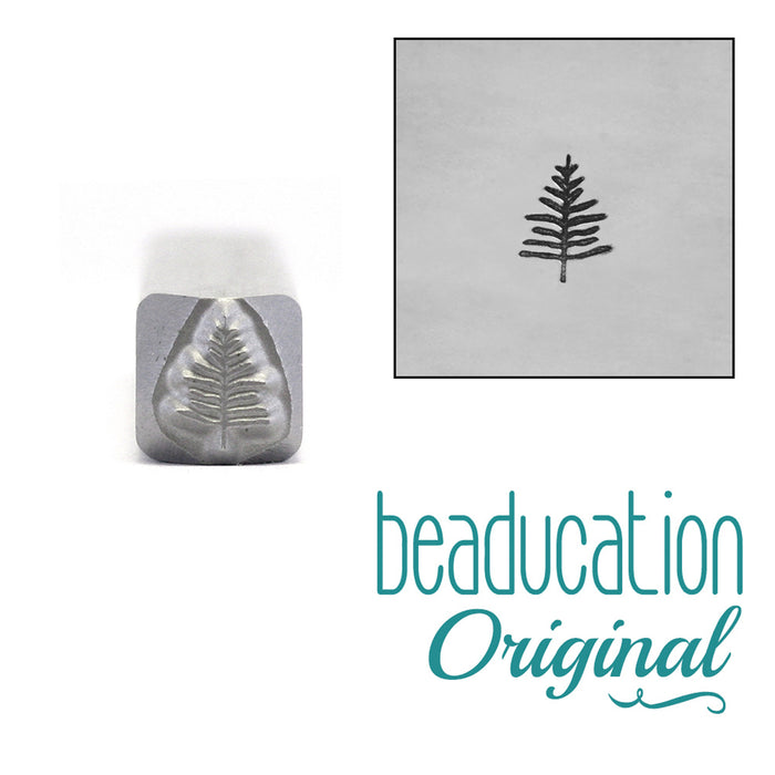 Small Evergreen Tree Metal Design Stamp, 5mm - Beaducation Original