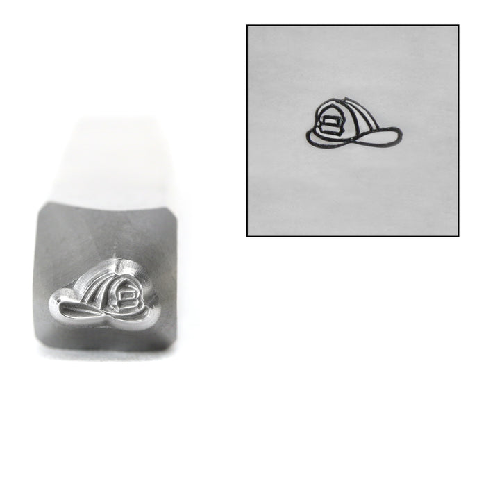 CLOSEOUT Firefighter Helmet Metal Design Stamp, 5mm, by Stamp Yours