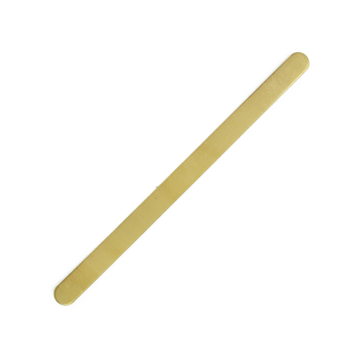 Brass Bracelet Blank, 152mm (6") x 9.5mm (.375"), 16 Gauge