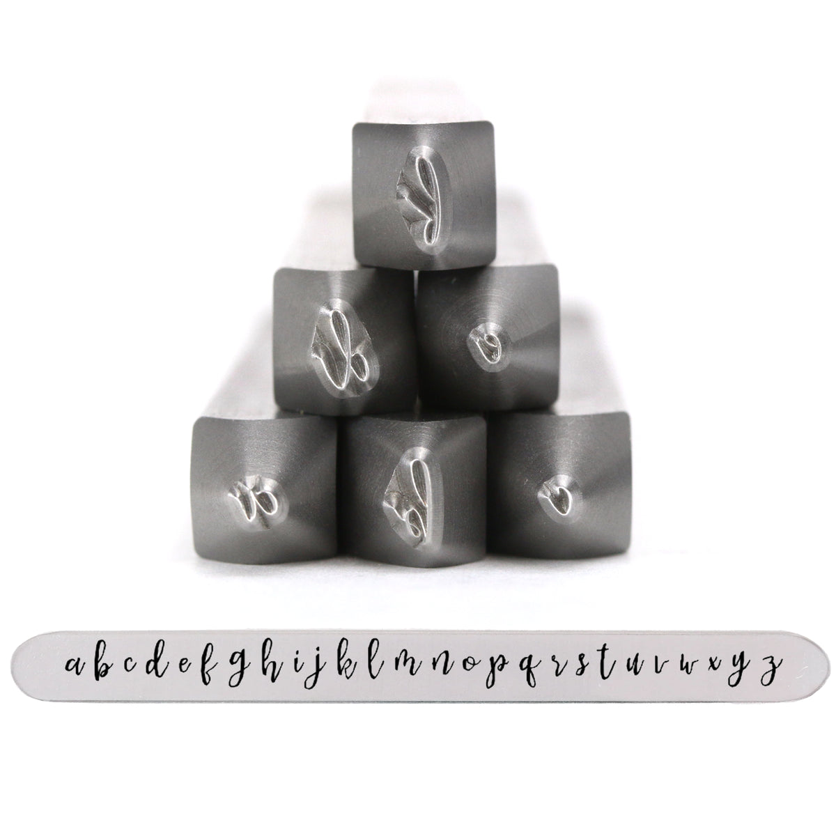 Beaducation Exact Series, Kismet Uppercase Letter Stamp Set 4.5mm, By Stamp  Yours - Tapered Down Shanks
