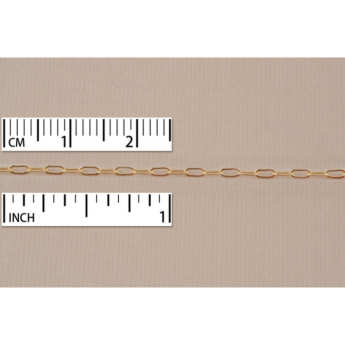 CLOSEOUT Gold Filled Drawn Cable Chain 3.5mm x 2mm, by the Inch