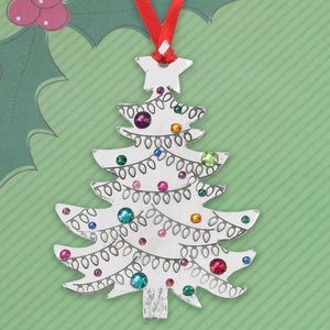 Aluminum Holiday Tree Ornament Blank 73mm (2.88") x 51mm (2")