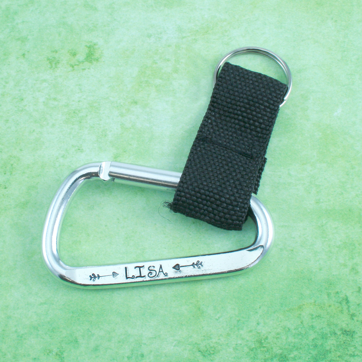 Promotional Nylon Strap Carabiner Keychain