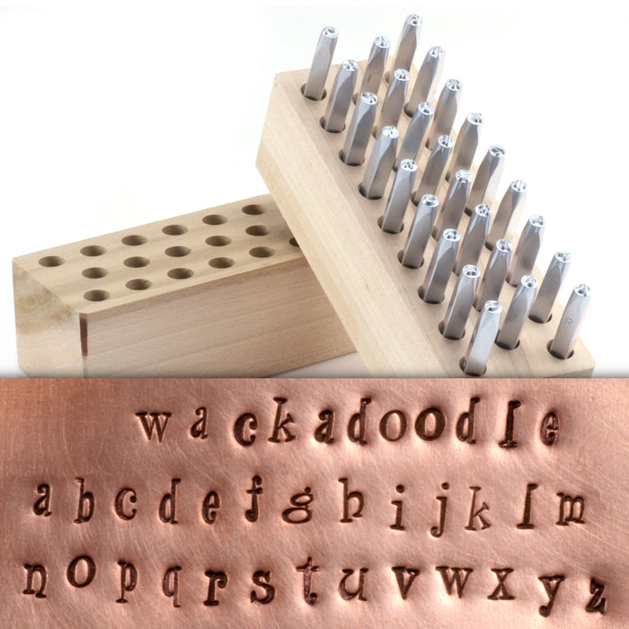 Beaducation Wackadoodle Lowercase Letter Stamp Set 1/8" (3.2mm)