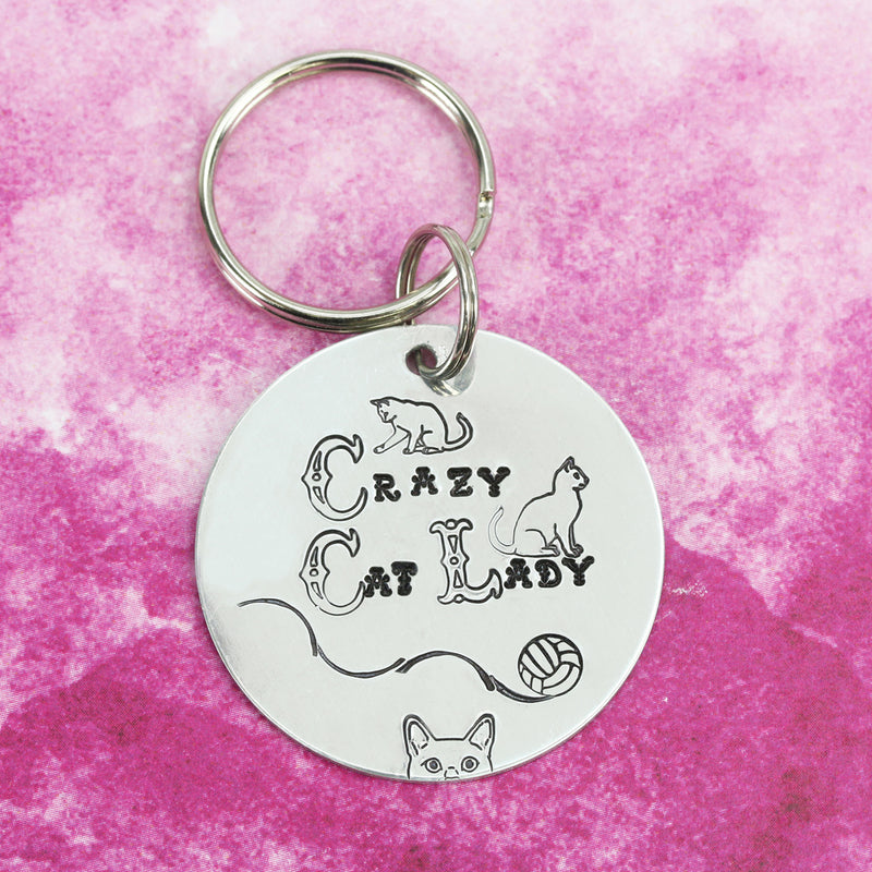 Crazy Cat Lady Keychain, DIY Design