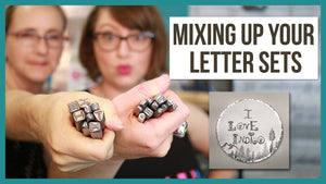 Mixing Up Letter Sets to Create Unique Stamped Jewelry