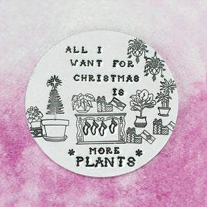 Plant Lady / Plant Guy Christmas Wish Pendant or Keychain DIY