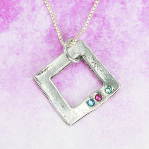Simple Necklace with Swarovski Crystal Birthstones DIY