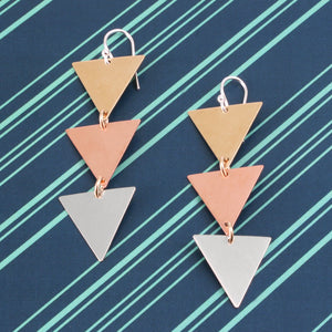 Triangle Earrings, DIY Design
