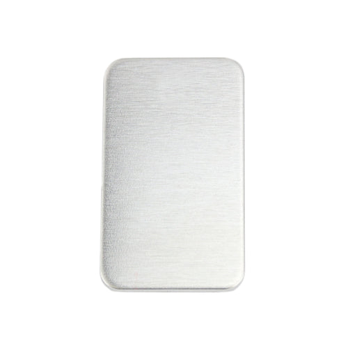 Aluminum Rectangle 38mm (1.5") x 22mm (.86"), 14 Gauge, Pack of 5 (no hole)