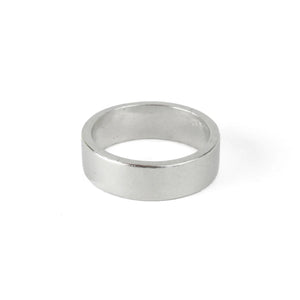 Pewter Ring Stamping Blank, 6mm Wide,  SIZE 11