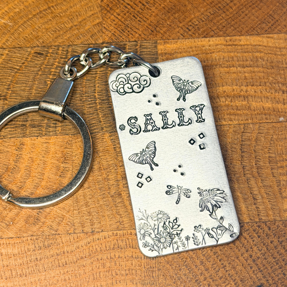 Small 3 Wildflowers Metal Design Stamp, 5mm - Beaducation Original