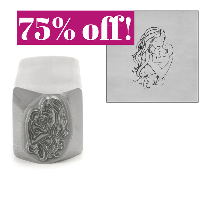 CLOSEOUT Mother and Child Metal Design Stamp, 14.5mm by Little Freckle
