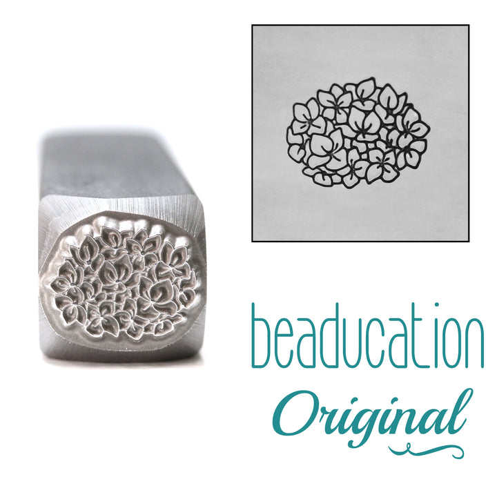 Hydrangea Flower Metal Design Stamp, 11mm - Beaducation Original