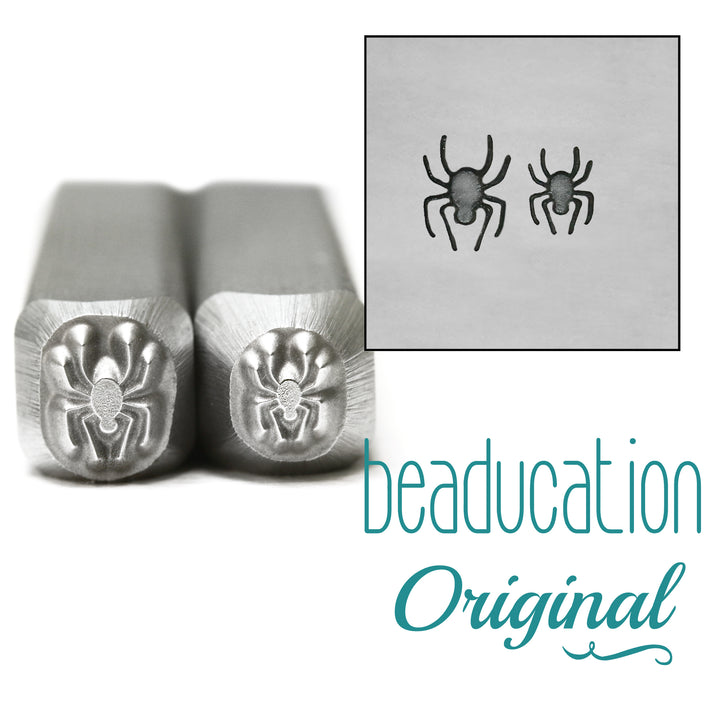 Teeny Spider Metal Design Stamp Set, 3mm and 4mm - Beaducation Original