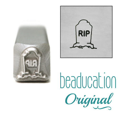 Gravestone Metal Design Stamp, 7mm - Beaducation Original