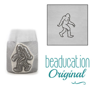 Bigfoot / Sasquatch Walking Right Metal Design Stamp, 10mm - Beaducation Original