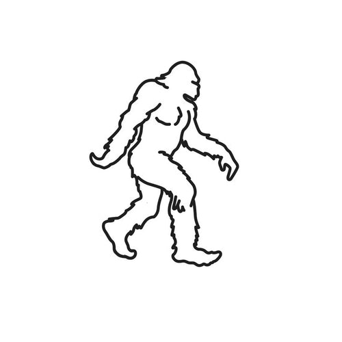 Bigfoot / Sasquatch Walking Right Metal Design Stamp, 10mm - Beaducation Original