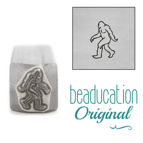 Bigfoot / Sasquatch Walking Left Metal Design Stamp, 10mm - Beaducation Original