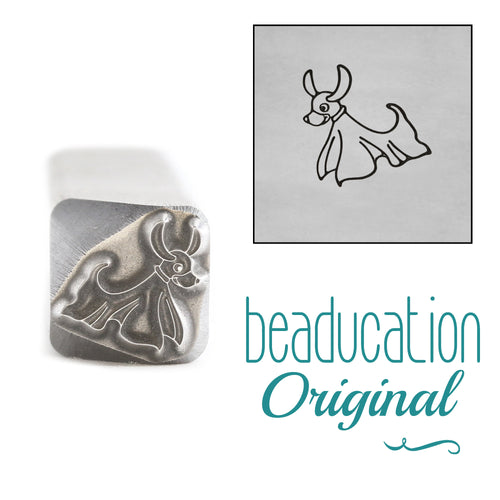 Doggie Ghost Metal Design Stamp, 8.3mm - Beaducation Original