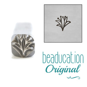 Spiky Flower Metal Design Stamp, 5mm - Beaducation Original