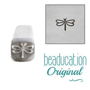 Small Dragonfly Metal Design Stamp, 5mm - Beaducation Original