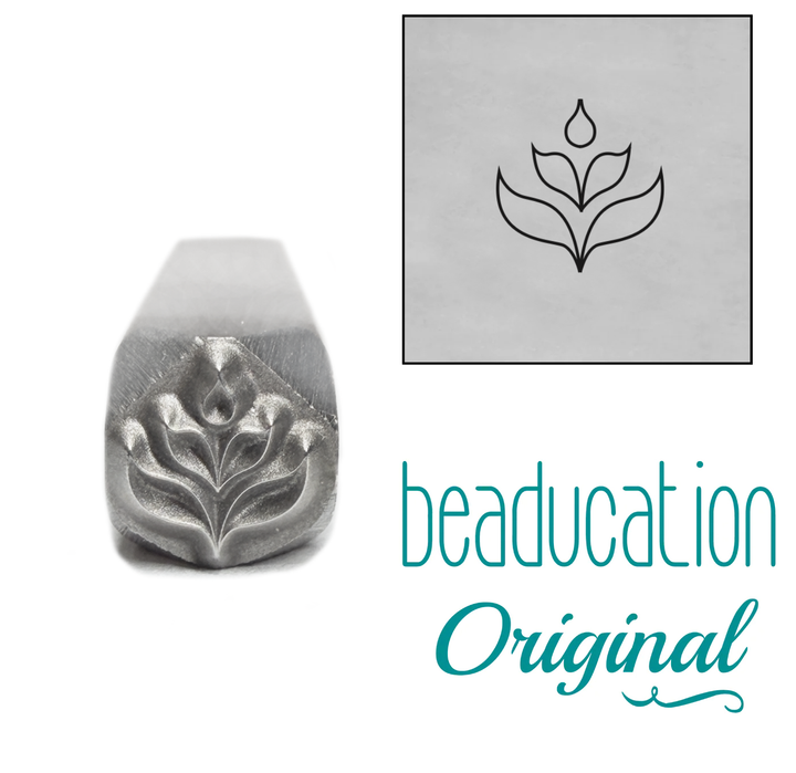 Small Petal Element Metal Design Stamp, 5mm - Beaducation Original