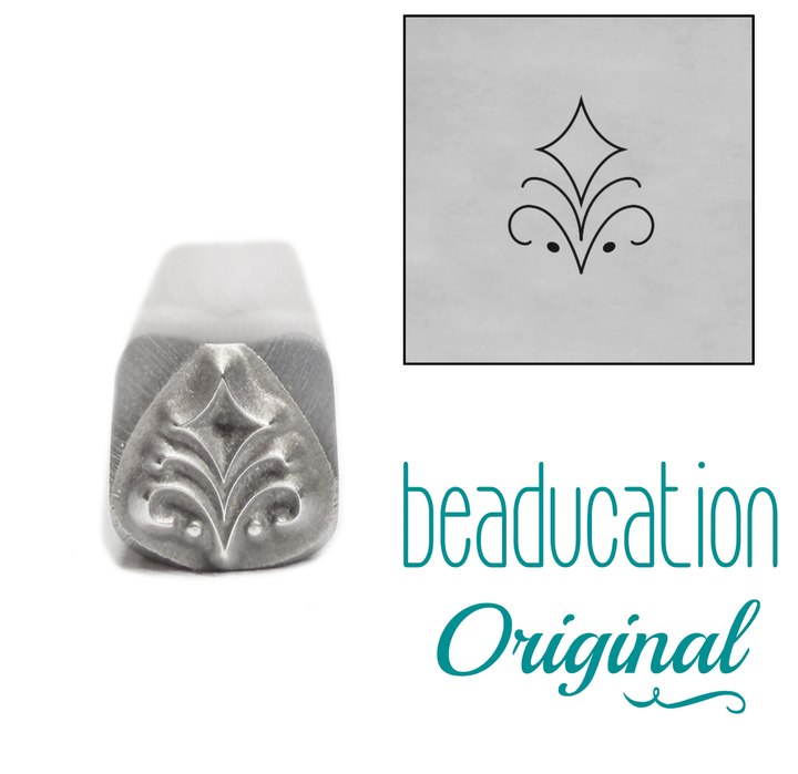 Small Fountain Element Metal Design Stamp, 5mm - Beaducation Original
