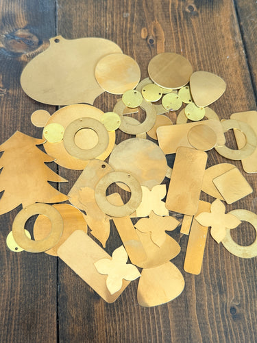 Super Random Brass Blank Mix Pack, Destash *Please Read Description