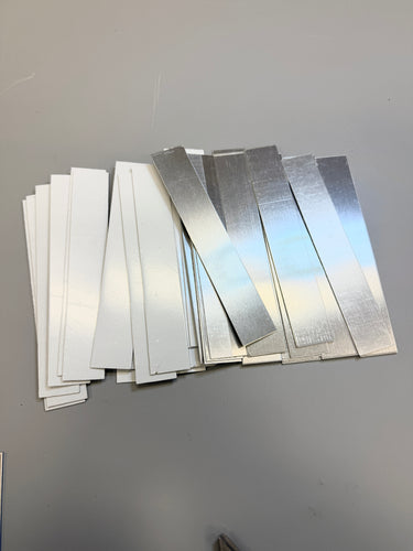 35 Pieces of Aluminum Strips Blanks, Destash *Please Read Description