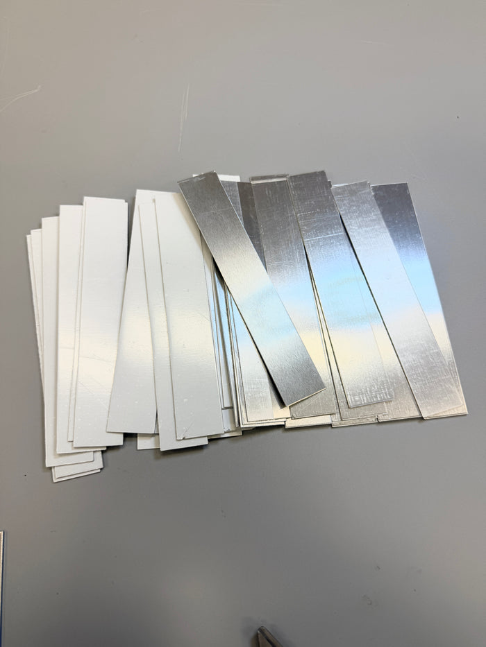 35 Pieces of Aluminum Strips Blanks, Destash *Please Read Description