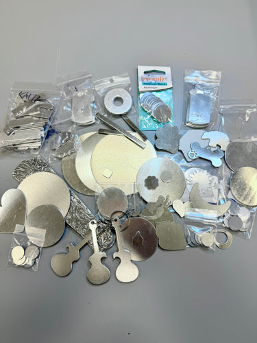 Super Random Aluminum Blanks Mix Pack #2, Destash *Please Read Description