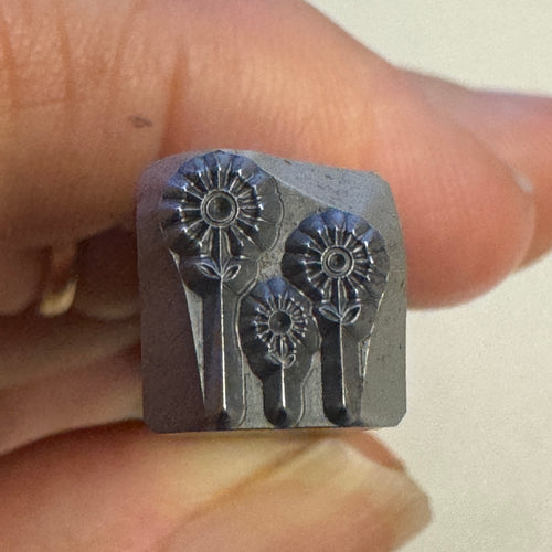 3 Flowers Stamp Destash - Please Read Description