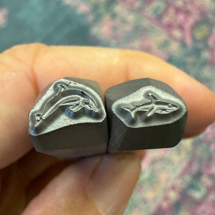 Shark and Dolphin Stamp Destash - Please Read Description