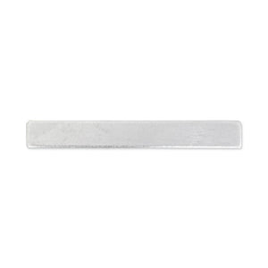 Aluminum BULK Rectangle, 50.8mm (2") x 6.35mm (.25"), 14 Gauge, Pack of 25